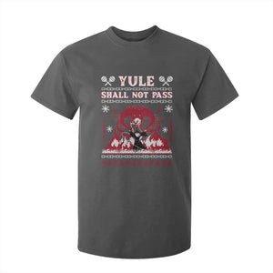 Christmas Yule Shall Not Pass T Shirt For Kid Fantasy Movie Ugly Xmas TS10 Dark Heather Print Your Wear