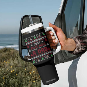 Just Feliz Navi Because I Dont Have A Dad Ugly Christmas Tumbler With Handle TS10 Print Your Wear