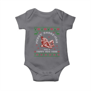 Funny Jiu Jitsu Christmas Baby Onesie Holiday Martial Arts BJJ Lover Ugly Xmas TS10 Charcoal Print Your Wear