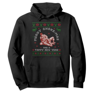 Funny Jiu Jitsu Christmas Hoodie Holiday Martial Arts BJJ Lover Ugly Xmas TS10 Black Print Your Wear