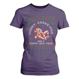 Funny Jiu Jitsu Christmas T Shirt For Women Holiday Martial Arts BJJ Lover Ugly Xmas TS10 Purple Print Your Wear