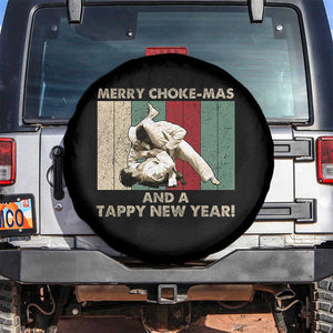 Jiu Jitsu Christmas Spare Tire Cover Retro Merry Choke Mas Tappy New Year Martial Arts BJJ Lover TS10 No hole Black Print Your Wear