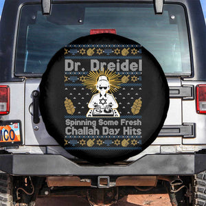 Funny Ugly Hanukkah Spare Tire Cover Mr Dreidel Dj Chanukkah Jewish TS10 No hole Black Print Your Wear