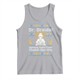 Funny Ugly Hanukkah Tank Top Mr Dreidel Dj Chanukkah Jewish TS10 Athletic Heather Print Your Wear