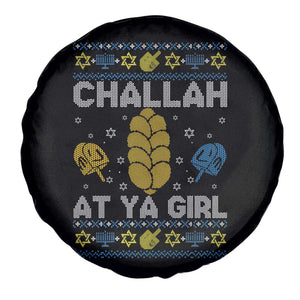 Funny Ugly Hanukkah Spare Tire Cover Challah At Ya Girl Matching TS10 Print Your Wear