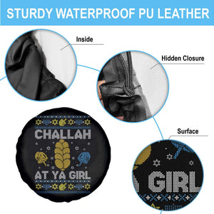 Funny Ugly Hanukkah Spare Tire Cover Challah At Ya Girl Matching TS10 Print Your Wear