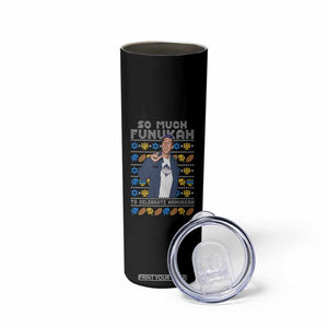 Funny Ugly Hanukkah Skinny Tumbler Sandler So Much Funukah To Celebrate Hanukkah TS10 Print Your Wear