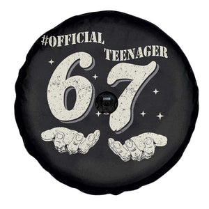 Funny 13th Birthday Official Teenager Spare Tire Cover Viral Meme Six Seven 6 7 Hands 13 Years Old Boys Kids TS10 Print Your Wear