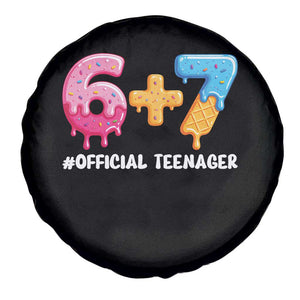 Funny 67 13th Birthday Official Teenager Spare Tire Cover 6 7 Ice Cream Drip Meme Funny Six Seven 13 Years Old TS10 Print Your Wear