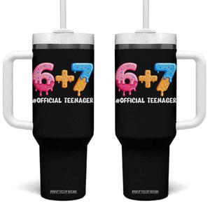 Funny 67 13th Birthday Official Teenager Tumbler With Handle 6 7 Ice Cream Drip Meme Funny Six Seven 13 Years Old TS10 One Size: 40 oz Black Print Your Wear