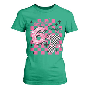 Funny 13th Birthday Official Teenager T Shirt For Women 6+7 13 Year Old Kids Girls Pink Checkered 67 Meme TS10 Irish Green Print Your Wear