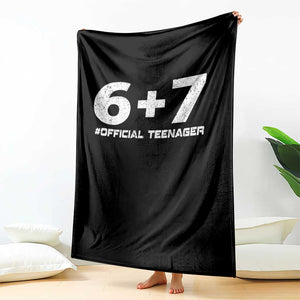 Funny 13th Birthday Official Teenager Throw Blanket 13 Years Old Boys Kids TS10 Print Your Wear
