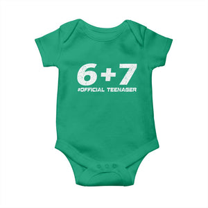 Funny 13th Birthday Official Teenager Baby Onesie 13 Years Old Boys Kids TS10 Irish Green Print Your Wear
