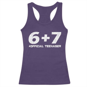 Funny 13th Birthday Official Teenager Racerback Tank Top 13 Years Old Boys Kids TS10 Purple Print Your Wear