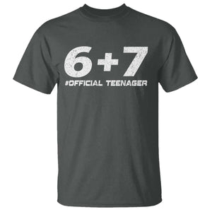 Funny 13th Birthday Official Teenager T Shirt 13 Years Old Boys Kids TS10 Dark Heather Print Your Wear