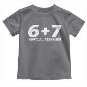 Funny 13th Birthday Official Teenager Toddler T Shirt 13 Years Old Boys Kids TS10 Charcoal Print Your Wear