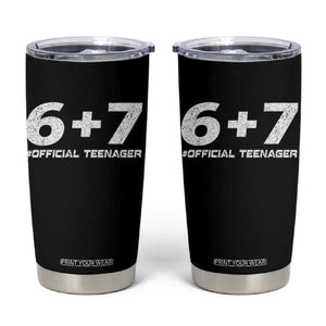 Funny 13th Birthday Official Teenager Tumbler Cup 13 Years Old Boys Kids TS10 Black Print Your Wear