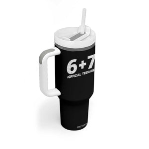 Funny 13th Birthday Official Teenager Tumbler With Handle 13 Years Old Boys Kids TS10 Print Your Wear