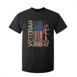 Veteran Of The United States T Shirt For Kid Army US Flag Veteran Patriotic TS10 Black Print Your Wear