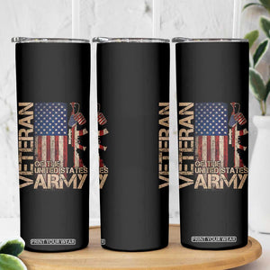 Veteran Of The United States Skinny Tumbler Army US Flag Veteran Patriotic TS10 Print Your Wear
