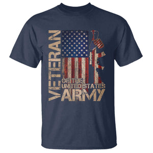Veteran Of The United States T Shirt Army US Flag Veteran Patriotic TS10 Navy Print Your Wear