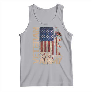 Veteran Of The United States Tank Top Army US Flag Veteran Patriotic TS10 Athletic Heather Print Your Wear