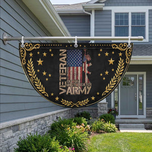 Veteran Of The United States Patriotic Fan Flag Army US Flag Veteran