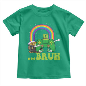 St Patricks Day Dabbing Video Game Controller Toddler T Shirt Irish Gamer Boys Dab Dance TS10 Irish Green Print Your Wear