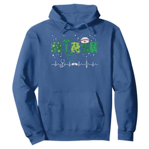 Nurse St Patricks Day Hoodie Stethoscope Scrub Irish Nurses Paddys Day TS10 Royal Blue Print Your Wear