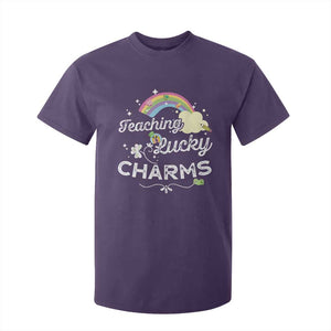 Girls St. Patricks Day T Shirt For Kid Little Miss Shenanigans TS10 Purple Print Your Wear
