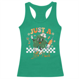 Nurse St Patrick's Racerback Tank Top Just A Little Pinch TS10 Irish Green Print Your Wear