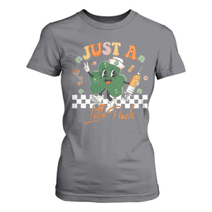 Nurse St Patrick's T Shirt For Women Just A Little Pinch TS10 Charcoal Print Your Wear