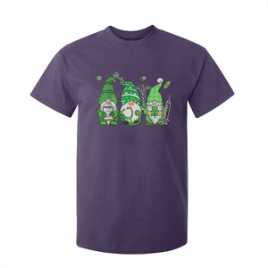 Nurse St Patricks Day T Shirt For Kid Lucky Shamrock Leopard Gnomes Irish Nurses TS10 Purple Print Your Wear