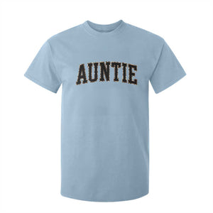 Auntie T Shirt For Kid Retro Varsity New Aunt Letter Print TS10 Light Blue Print Your Wear