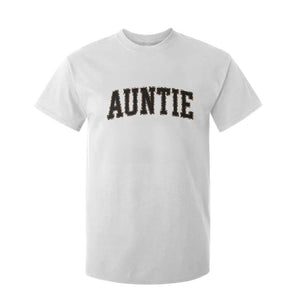 Auntie T Shirt For Kid Retro Varsity New Aunt Letter Print TS10 White Print Your Wear