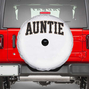 Auntie Spare Tire Cover Retro Varsity New Aunt Letter Print TS10 Black Print Your Wear