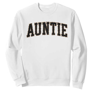 Auntie Sweatshirt Retro Varsity New Aunt Letter Print TS10 White Print Your Wear