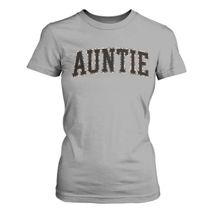 Auntie T Shirt For Women Retro Varsity New Aunt Letter Print TS10 Sport Gray Print Your Wear