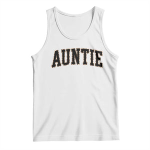 Auntie Tank Top Retro Varsity New Aunt Letter Print TS10 White Print Your Wear