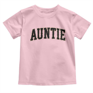 Auntie Toddler T Shirt Retro Varsity New Aunt Letter Print TS10 Light Pink Print Your Wear