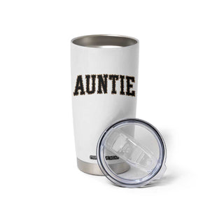 Auntie Tumbler Cup Retro Varsity New Aunt Letter Print TS10 Print Your Wear