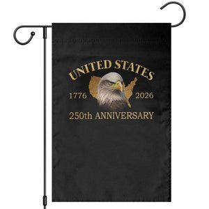 USA 250th Anniversary Garden Flag American Map Patriotic 1776-2026 America 250 TS10 Black Print Your Wear