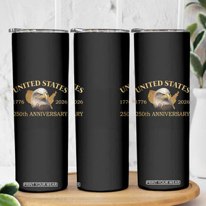 USA 250th Anniversary Skinny Tumbler American Map Patriotic 1776-2026 America 250 TS10 Print Your Wear