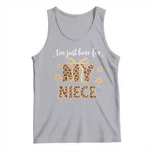 Im Just Here For My Niece Tank Top Gift For Aunt From Niece Leopard TS10 Athletic Heather Print Your Wear