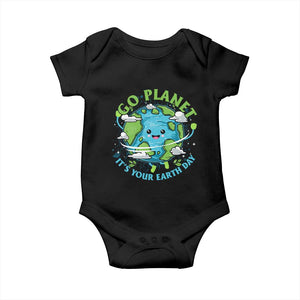 Earth Day Baby Onesie Save the Planet 2025 TS10 Black Print Your Wear