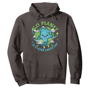 Earth Day Hoodie Save the Planet 2025 TS10 Dark Chocolate Print Your Wear
