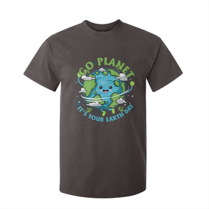 Earth Day T Shirt For Kid Save the Planet 2025 TS10 Dark Chocolate Print Your Wear