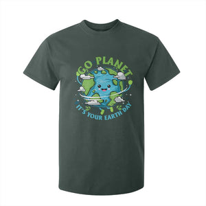 Earth Day T Shirt For Kid Save the Planet 2025 TS10 Dark Forest Green Print Your Wear