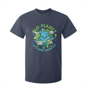 Earth Day T Shirt For Kid Save the Planet 2025 TS10 Navy Print Your Wear