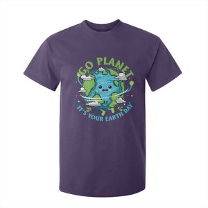 Earth Day T Shirt For Kid Save the Planet 2025 TS10 Purple Print Your Wear